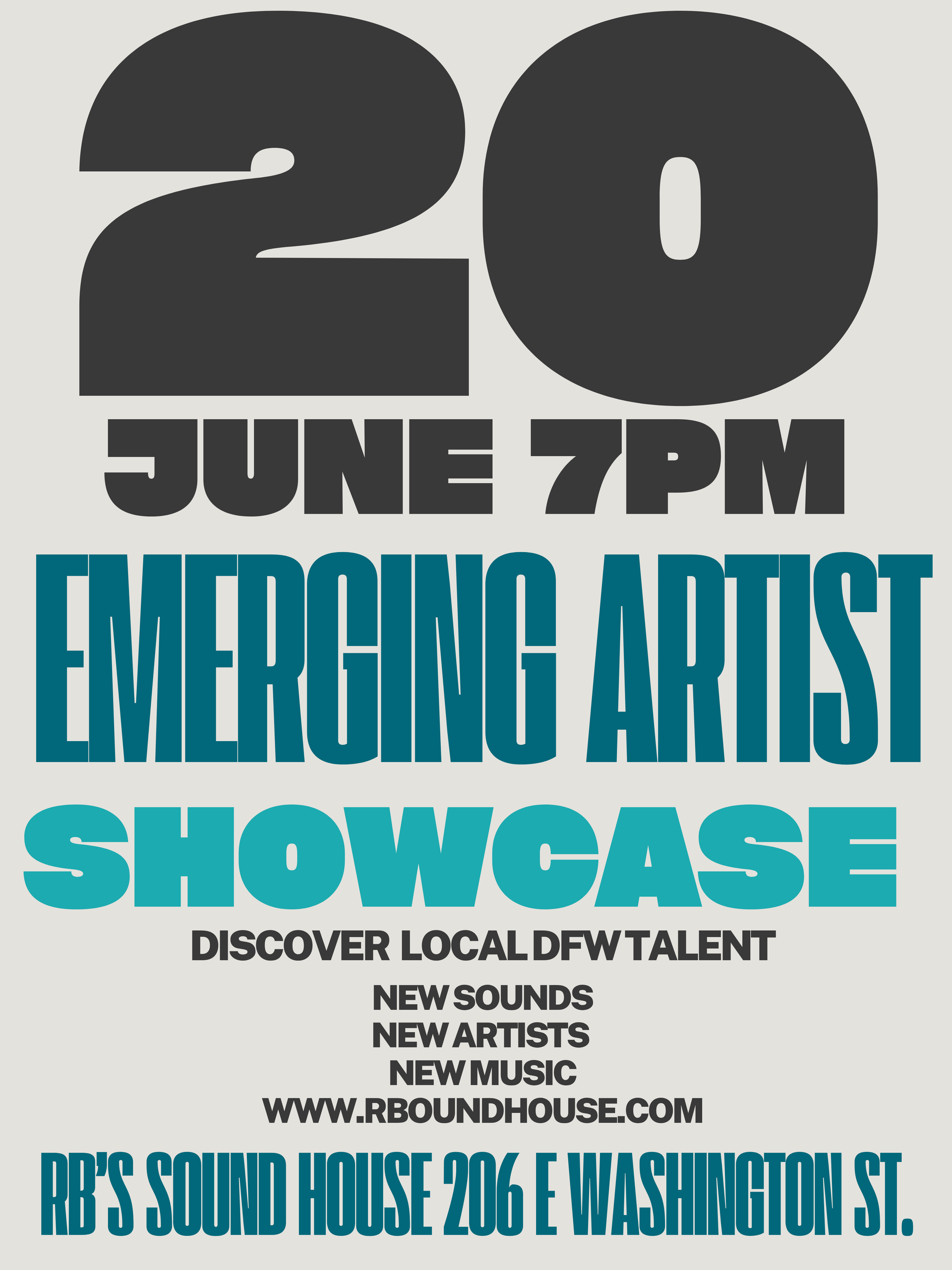 Emerging Artists Showcase  June 7